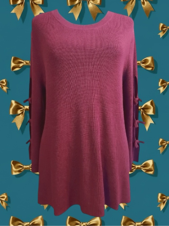 Faith & Zoe Sweaters - Faith & Zoe NWT Balletcore Coquette Cottagecore Girlhoodcore Twee Bow Sweater L
